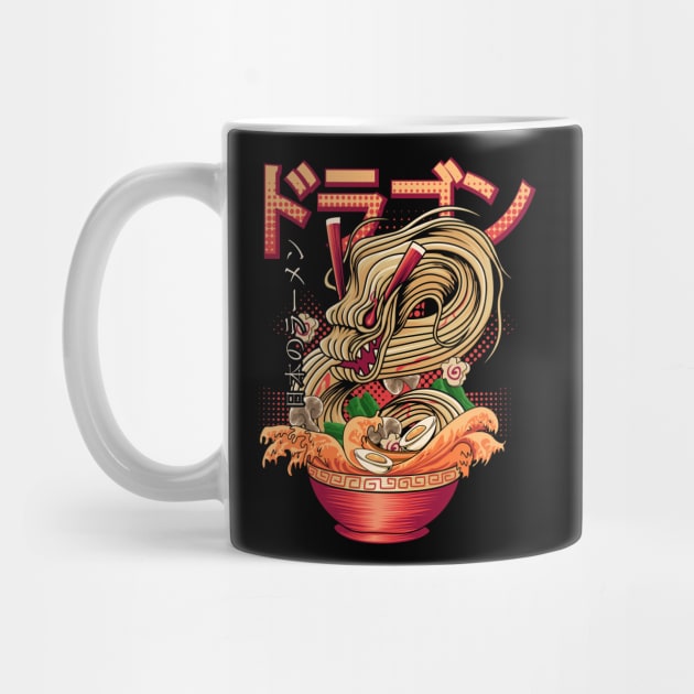 Furious Dragon Ramen Wave Japanese Food Japan Ramen by playingtheangel